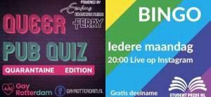 Queer Pub Quiz gaat online door en krijgt gezelschap